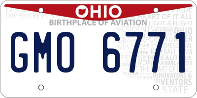 OH license plate GMO6771
