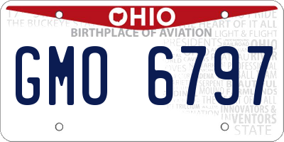 OH license plate GMO6797