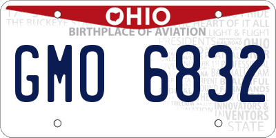 OH license plate GMO6832