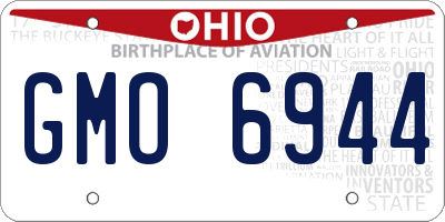 OH license plate GMO6944