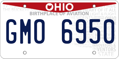 OH license plate GMO6950