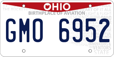 OH license plate GMO6952