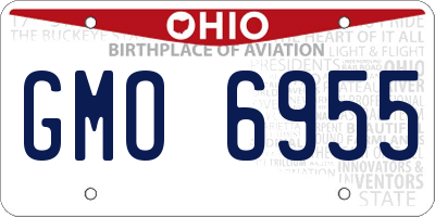 OH license plate GMO6955