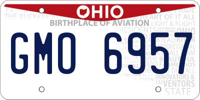OH license plate GMO6957
