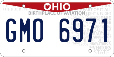 OH license plate GMO6971