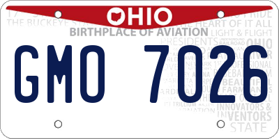 OH license plate GMO7026