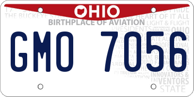 OH license plate GMO7056