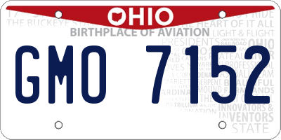 OH license plate GMO7152