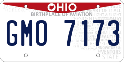 OH license plate GMO7173