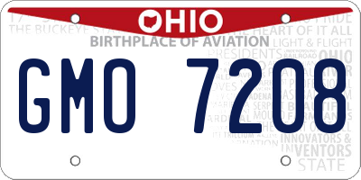OH license plate GMO7208