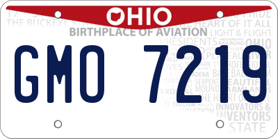 OH license plate GMO7219
