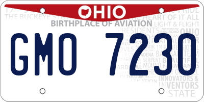 OH license plate GMO7230