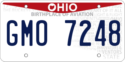 OH license plate GMO7248