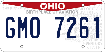 OH license plate GMO7261