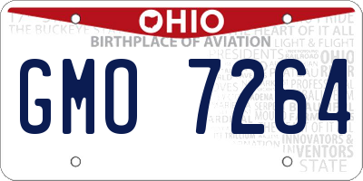 OH license plate GMO7264