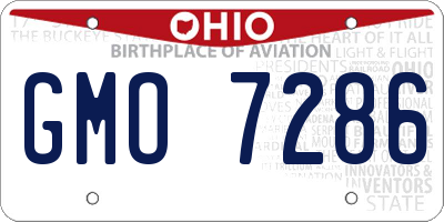 OH license plate GMO7286