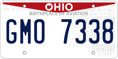 OH license plate GMO7338