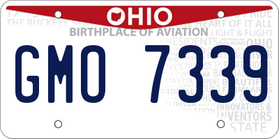 OH license plate GMO7339