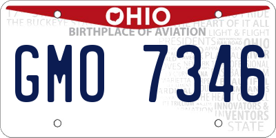 OH license plate GMO7346