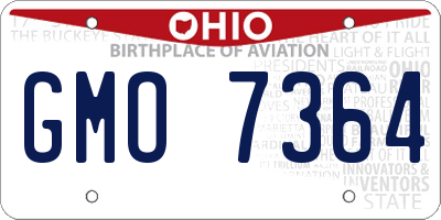 OH license plate GMO7364