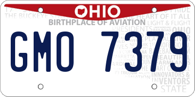 OH license plate GMO7379