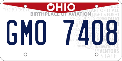 OH license plate GMO7408