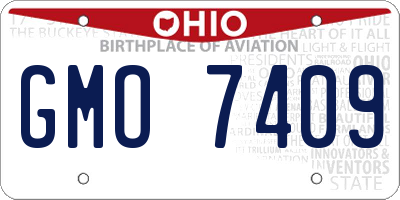 OH license plate GMO7409
