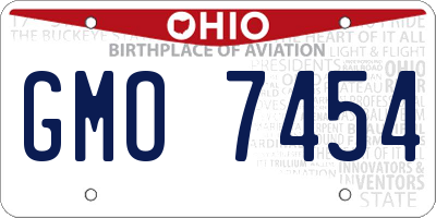 OH license plate GMO7454
