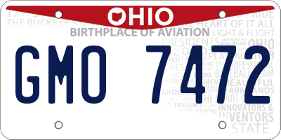 OH license plate GMO7472