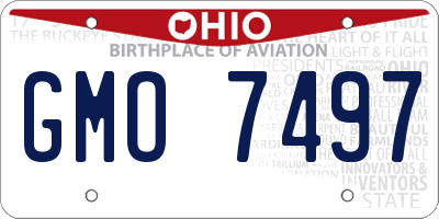 OH license plate GMO7497