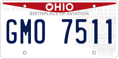 OH license plate GMO7511
