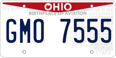 OH license plate GMO7555