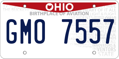 OH license plate GMO7557