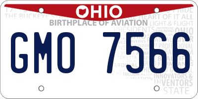 OH license plate GMO7566