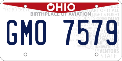 OH license plate GMO7579