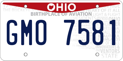 OH license plate GMO7581