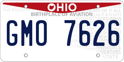 OH license plate GMO7626