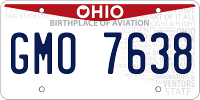 OH license plate GMO7638