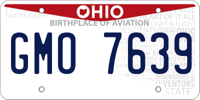OH license plate GMO7639