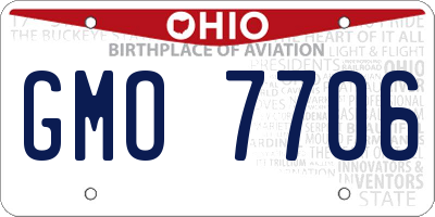 OH license plate GMO7706