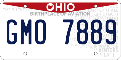 OH license plate GMO7889
