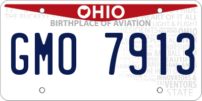 OH license plate GMO7913