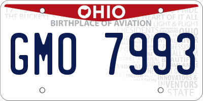 OH license plate GMO7993