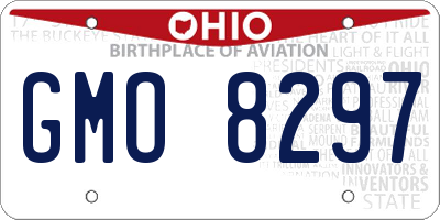 OH license plate GMO8297