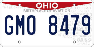 OH license plate GMO8479