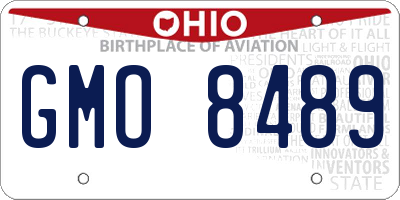 OH license plate GMO8489