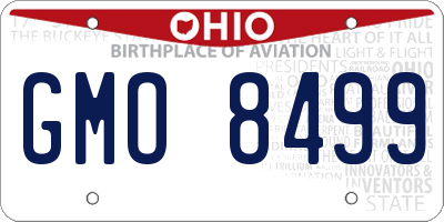 OH license plate GMO8499