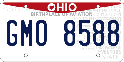 OH license plate GMO8588