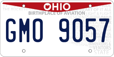 OH license plate GMO9057