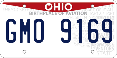 OH license plate GMO9169